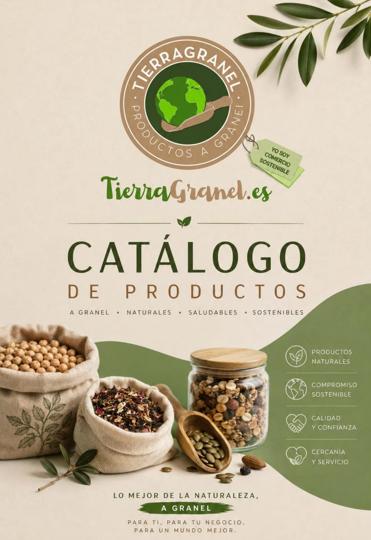 portada del catálogo de productos de Tierra a Granel Burgos 2026